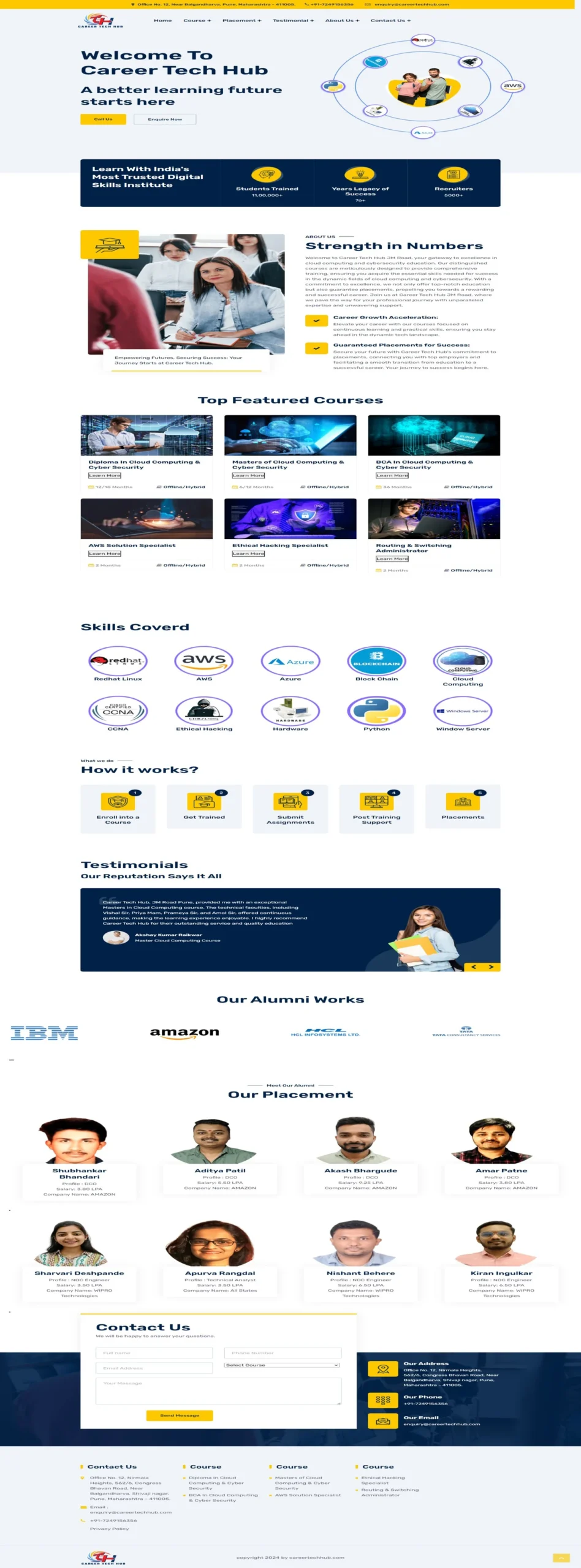 Career Tech Hub online learning and technology training website